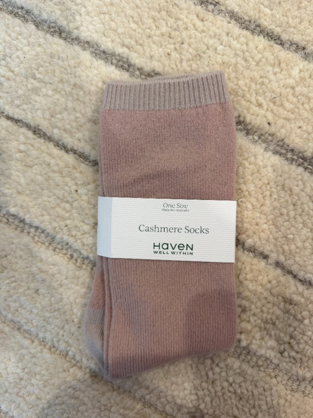 Cashmere Colorblock Socks